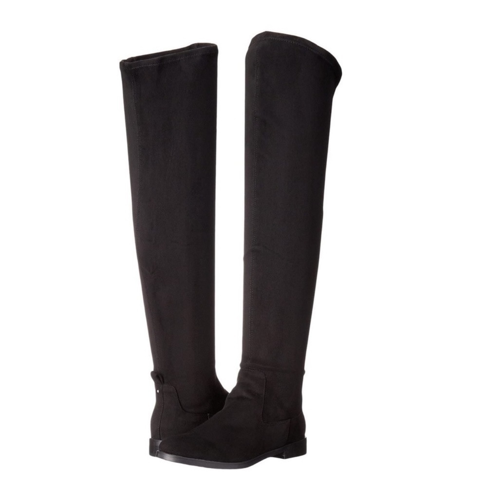 Kenneth Cole Reaction Wind-Y Over the Knee Black Suede Boots